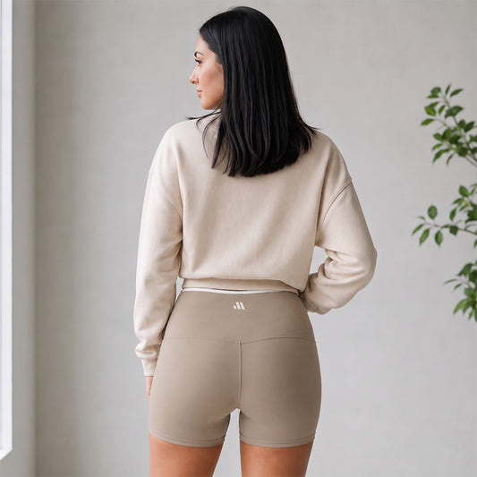 SCULPT SHORTS - Beige