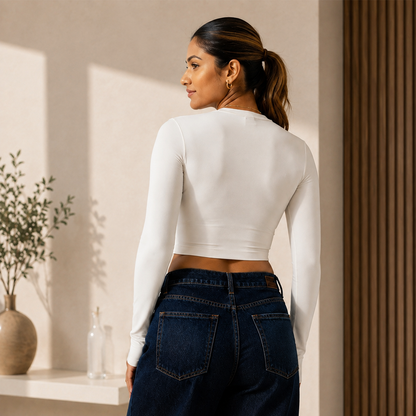 SCULPT LONG SLEEVE - Apricot