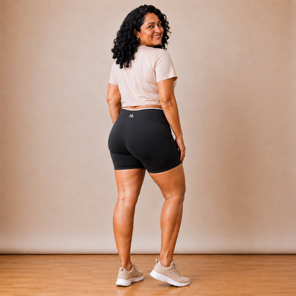 SCULPT SHORTS - Black