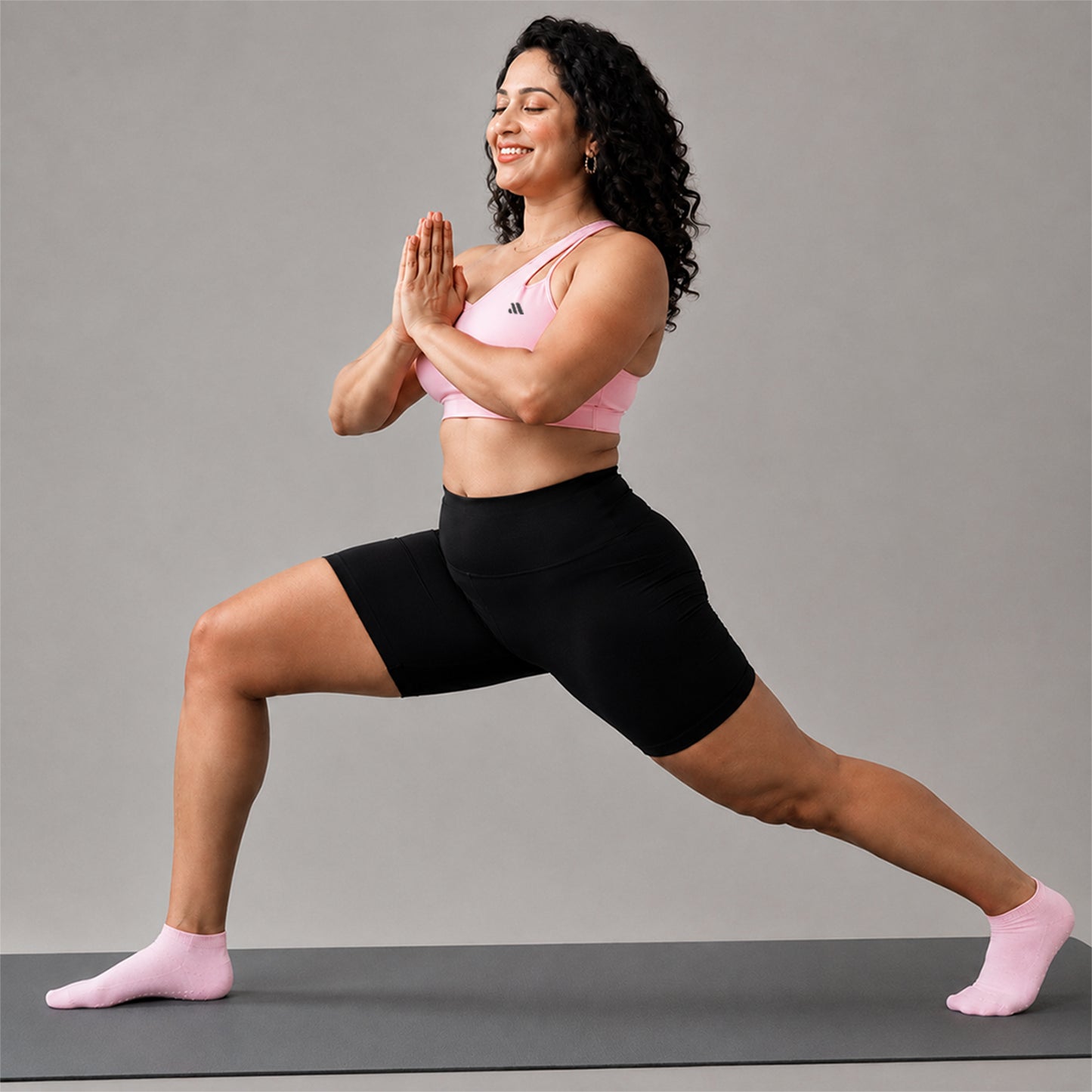AURA ONE SHOULDER SPORTS BRA - Pink