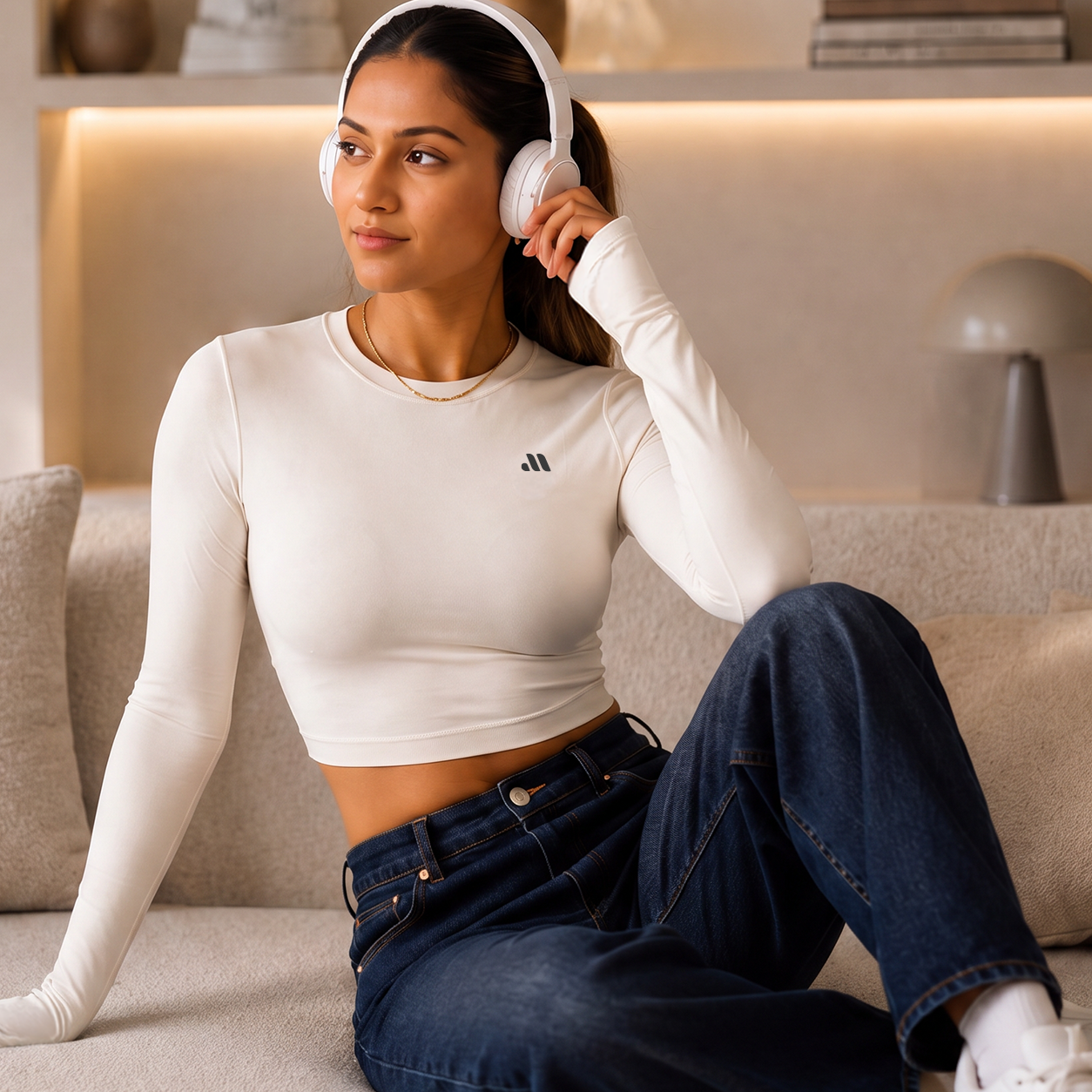 SCULPT LONG SLEEVE - Apricot