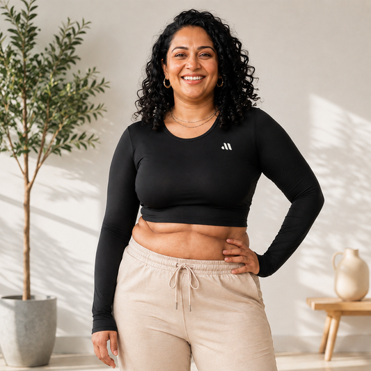 SCULPT LONG SLEEVE - Black