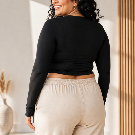 SCULPT LONG SLEEVE - Black
