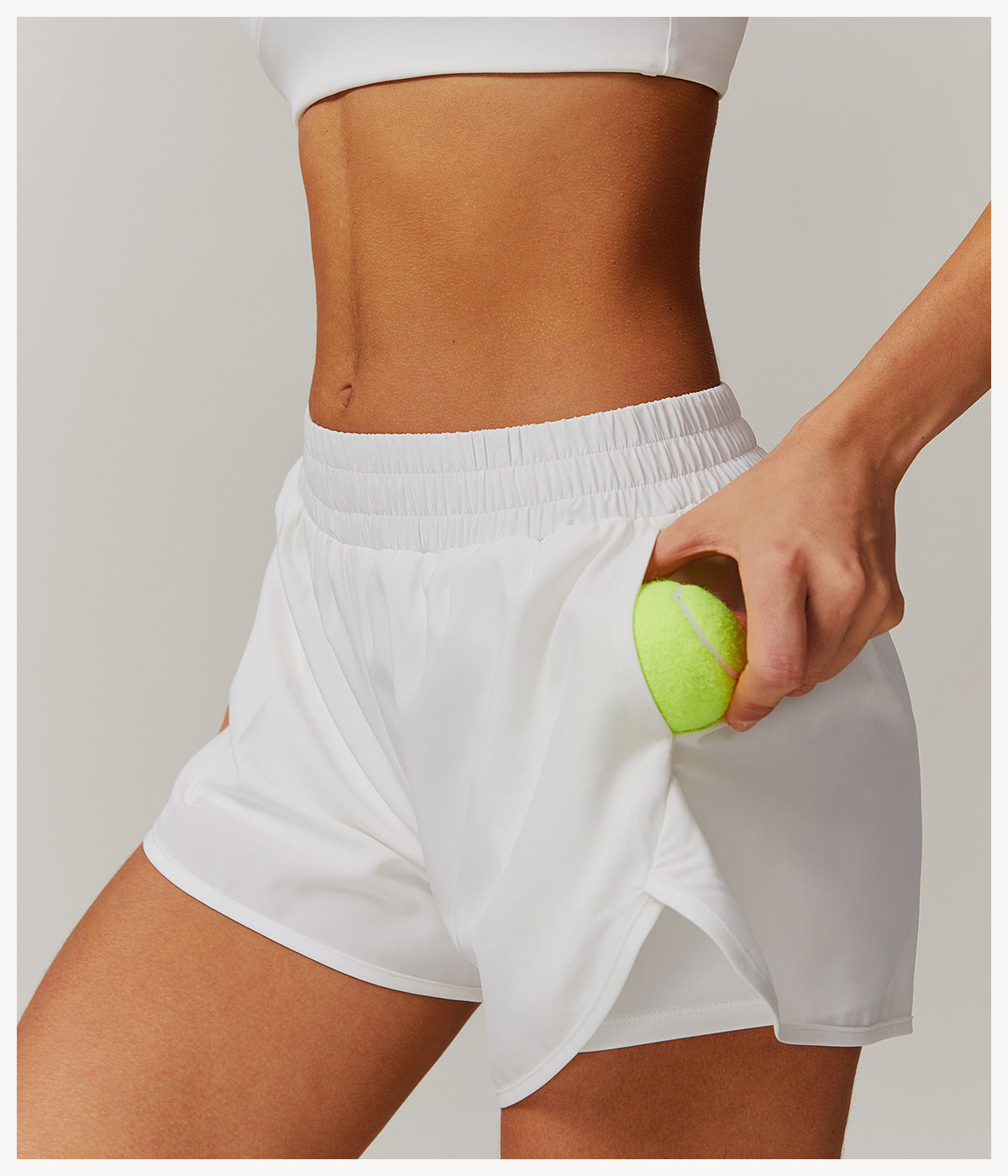 SPRINT RUNNING SHORTS - White