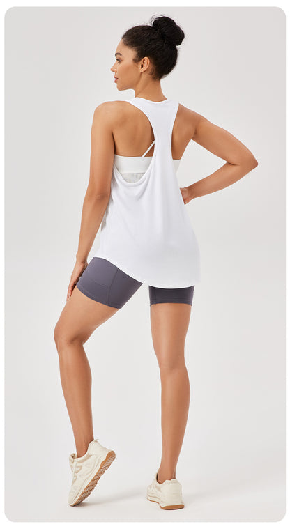 FLOW TANK TOP - White