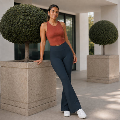 MOTION FLARE PANTS - Navy