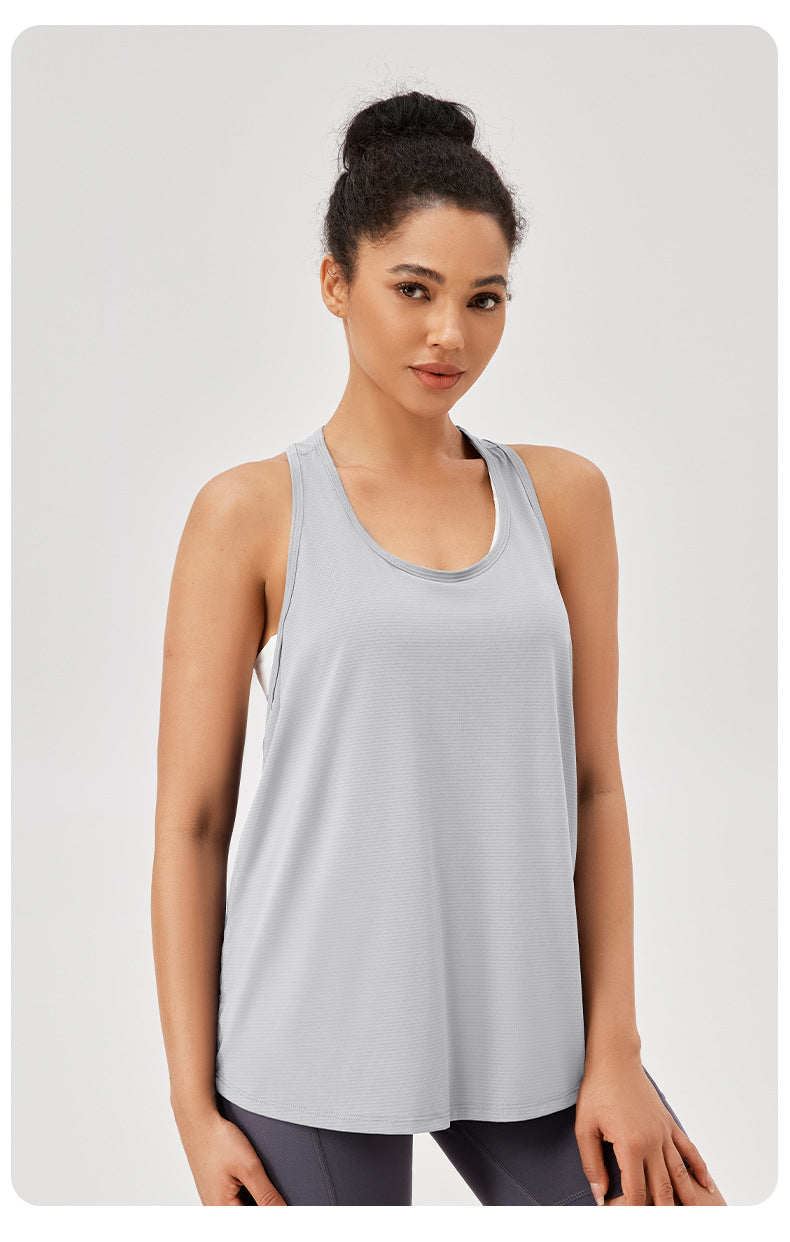 FLOW TANK TOP - Light Grey
