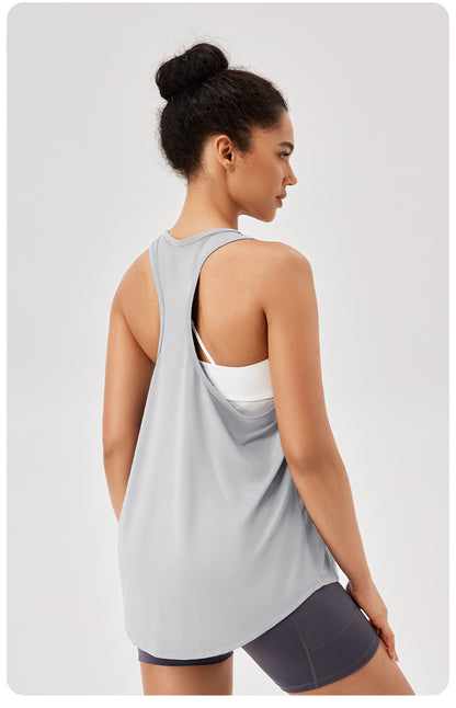 FLOW TANK TOP - Light Grey
