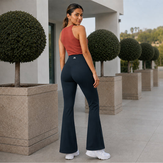 MOTION FLARE PANTS - Navy