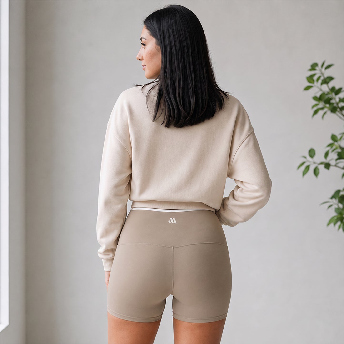 SCULPT SHORTS - Beige