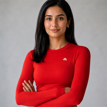 SCULPT LONG SLEEVE - Red