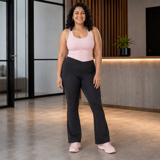 MOTION FLARE PANTS - Black