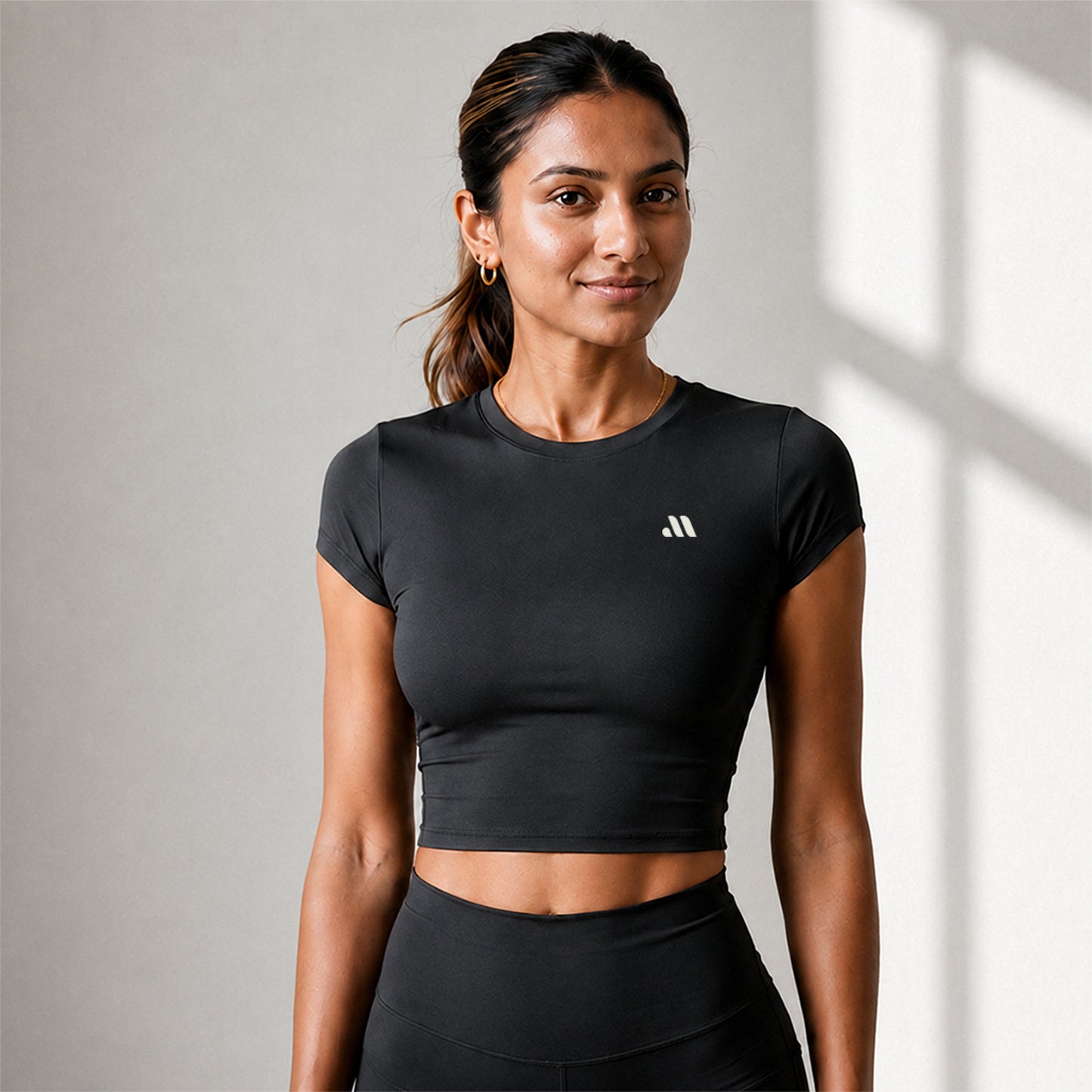 CORE CROP TEE - Grey