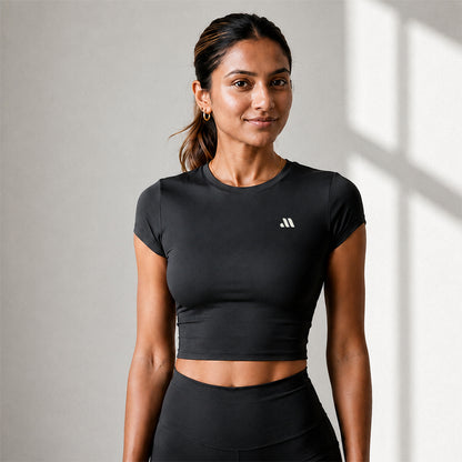 CORE CROP TEE - Grey